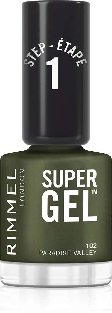 Rimmel Super Gel Gel Polish for Fingernails - no UV/LED lamp required Farbton 102 Paradise Valley 12 ml