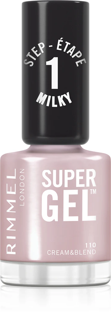 Rimmel Super Gel Gel Polish for Fingernails - no UV/LED lamp required Farbton 110 Cream & Blend 12 ml