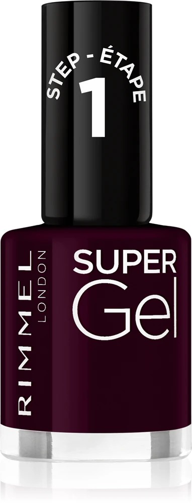 Rimmel Super Gel gel polish for fingernails - no UV/LED lamp required Farbton 064 Plum Pudding 12 ml