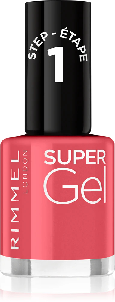 Rimmel Super Gel gel polish for fingernails - no UV/LED lamp required Farbton 032 Cocktail Passion 12 ml
