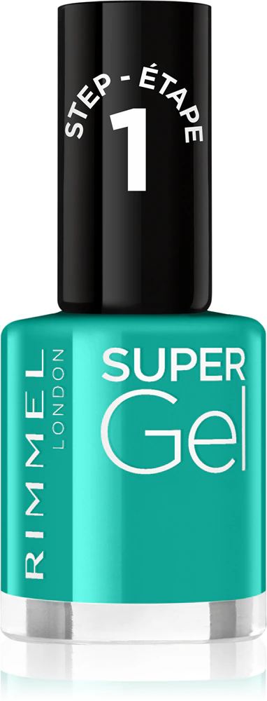 Rimmel Super Gel gel polish for fingernails - no UV/LED lamp required Farbton 098 Never Blue With You 12 ml