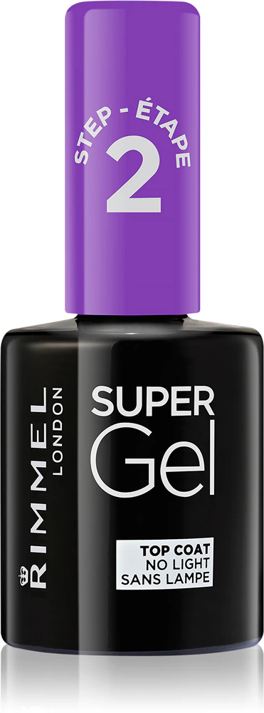 Rimmel Super Gel Step 2 Glitter polish finish for the fingernails for a shimmering shine