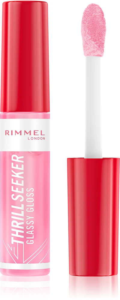 Rimmel Thrill Seeker Glassy Gloss lip gloss for more volume Farbton 150 Pink Candy 10 ml