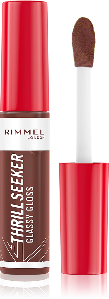 Rimmel Thrill Seeker Glassy Gloss Lipgloss for more volume Farbton 800 Chocolate Glaze 10 ml
