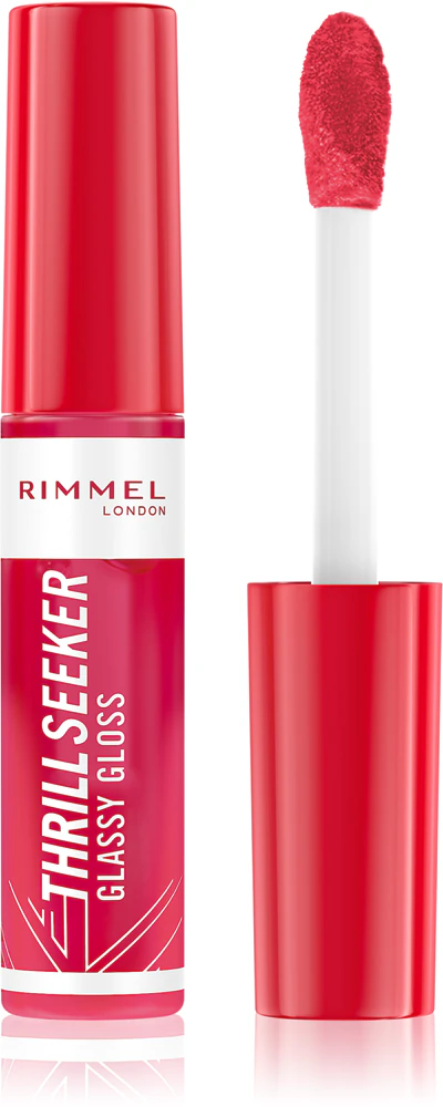 Rimmel Thrill Seeker Glassy Gloss lip gloss for more volume Farbton 350 Pink to the Berry 10 ml