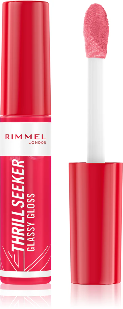 Rimmel Thrill Seeker Glassy Gloss lip gloss for more volume Farbton 600 Berry Glace 10 ml