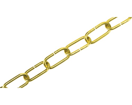 Pösamo Ring chain 1609 Ø 3 mm bright brass sold by the meter