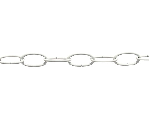 Pösamo Ring chain 1609 Ø 3 mm painted white, sold by the meter