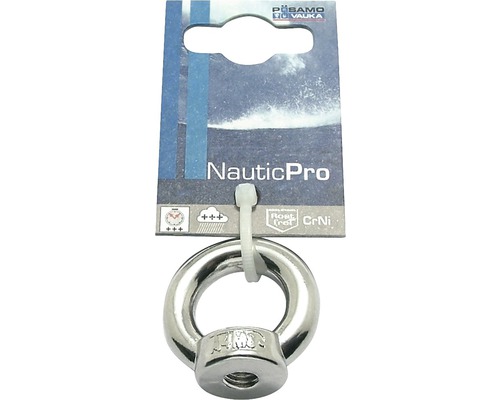 Pösamo Ring nut M10 stainless steel DIN 582