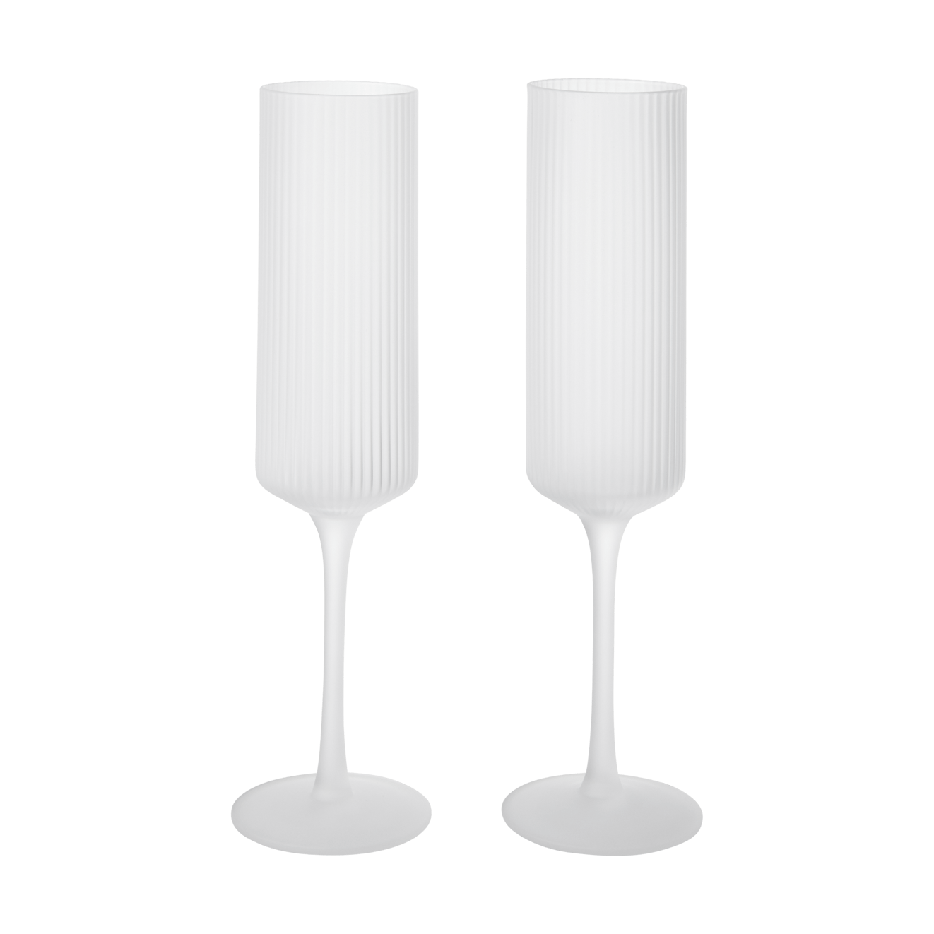 Ferm Living Ripple Champagne flutes champagne glass 15 cl pack of 2