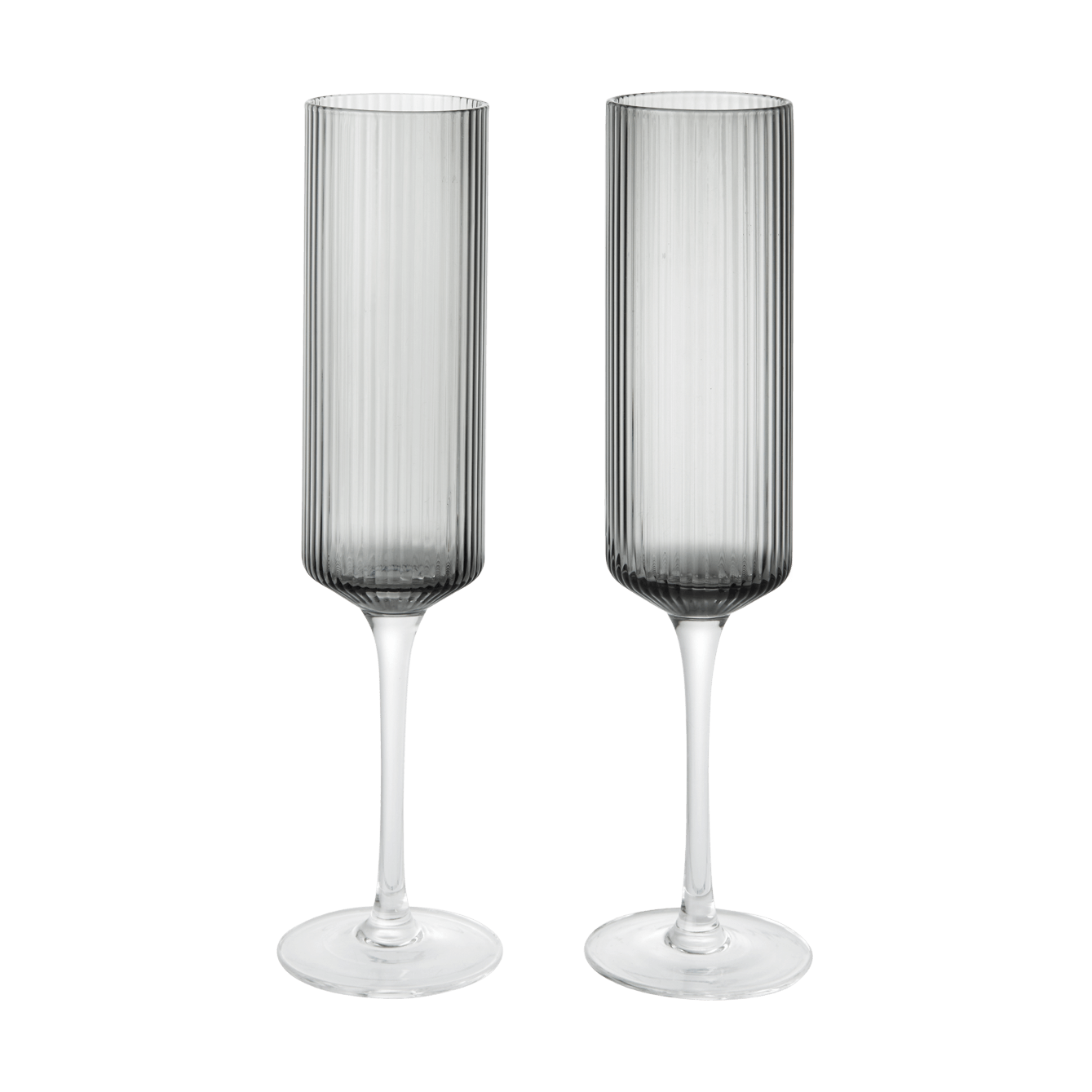 Ferm Living Ripple Champagne flutes champagne glass 15 cl pack of 2