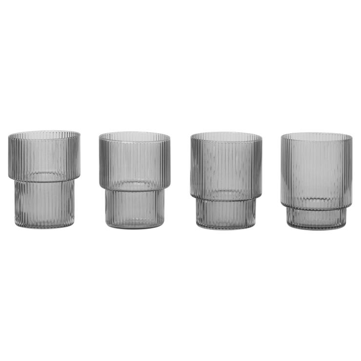 Ferm Living Ripple Glass 4-Pack
