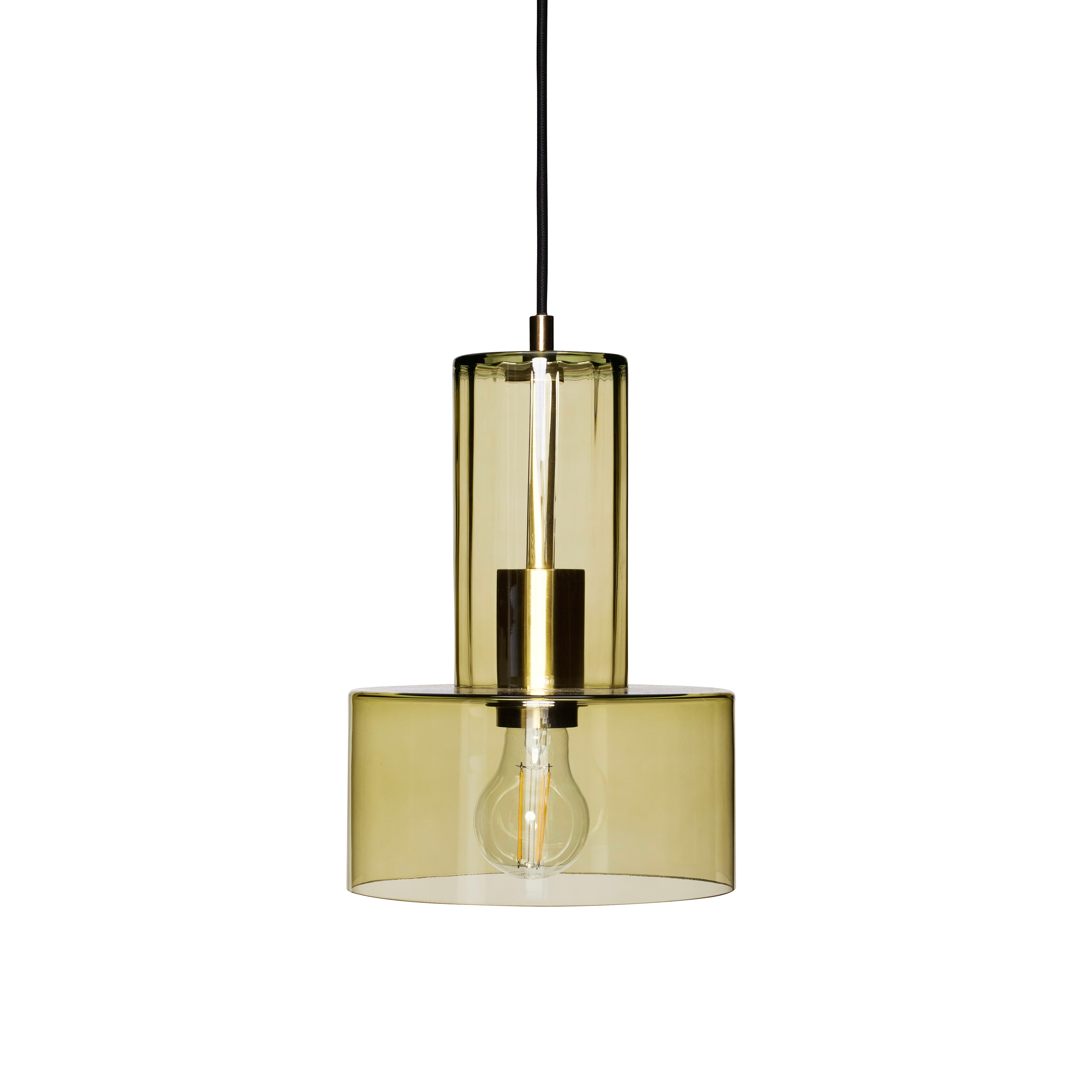 Hübsch Ripple Pendant Light, Green