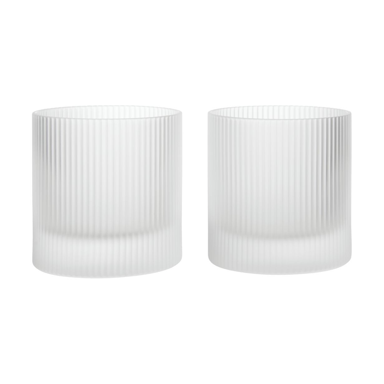 Ferm Living Ripple tumbler glass 25 cl pack of 2
