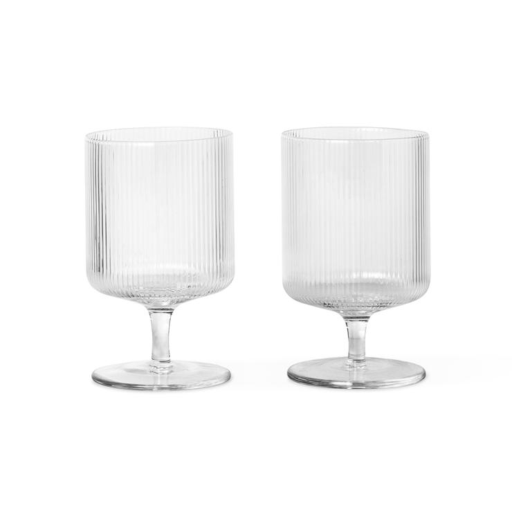 Ferm Living Ripple Wine Glass 2-Pack