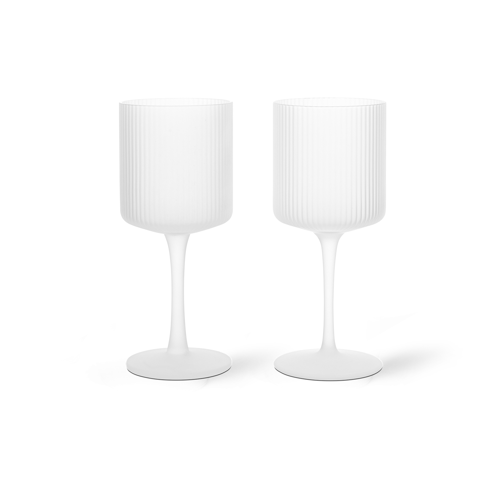 Ferm Living Ripple white wine glass 26 cl 2-pack