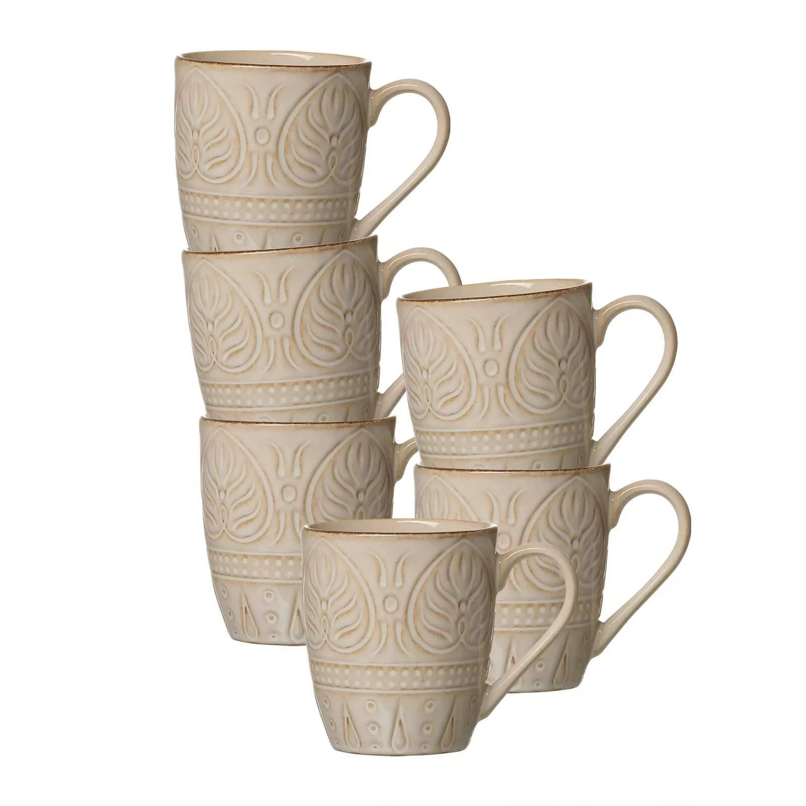 Ritzenhoff Breker Mug Omara beige 400 ml 6-piece set
