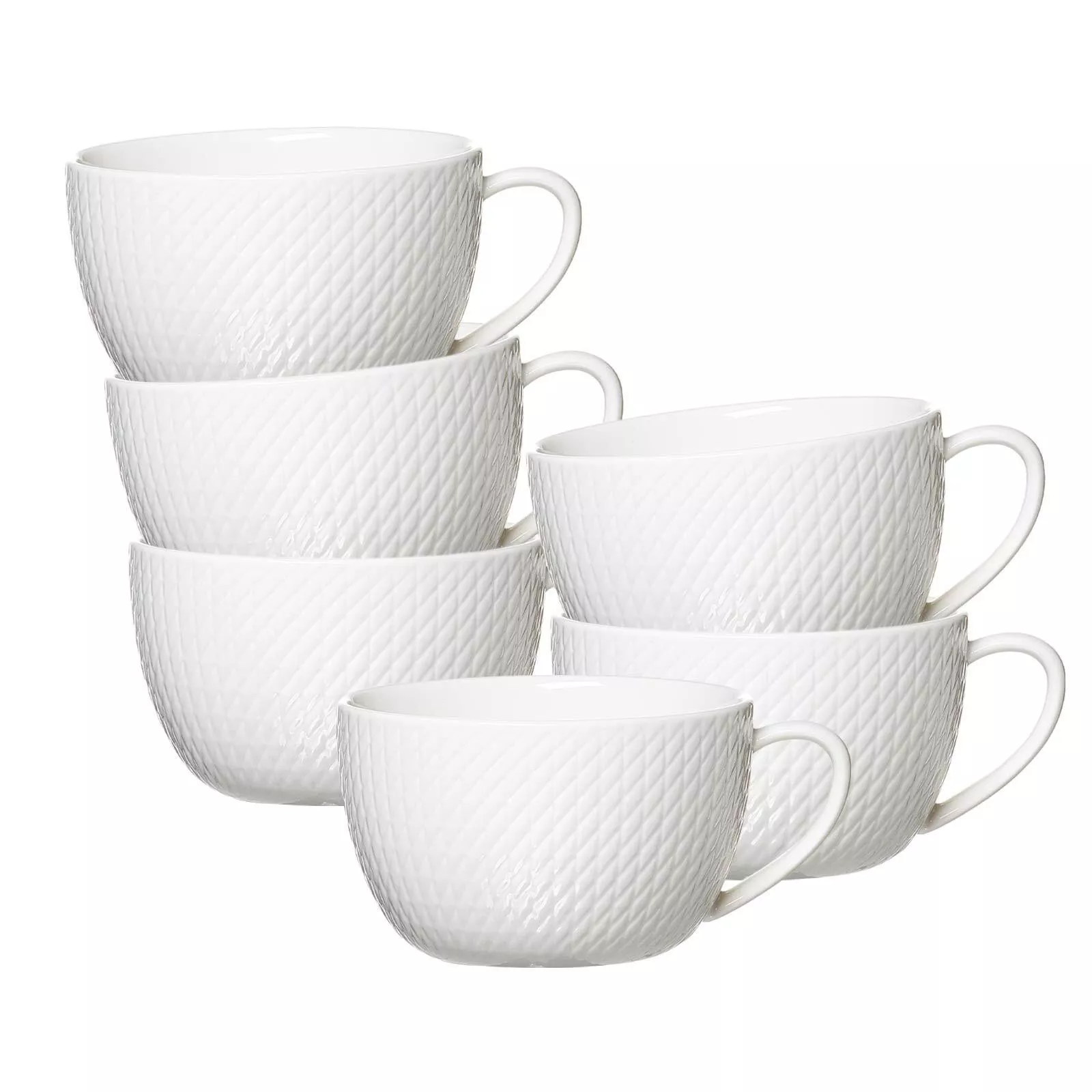 Ritzenhoff Breker Cappuccino Cups Sapphire White 320 ml Set of 6