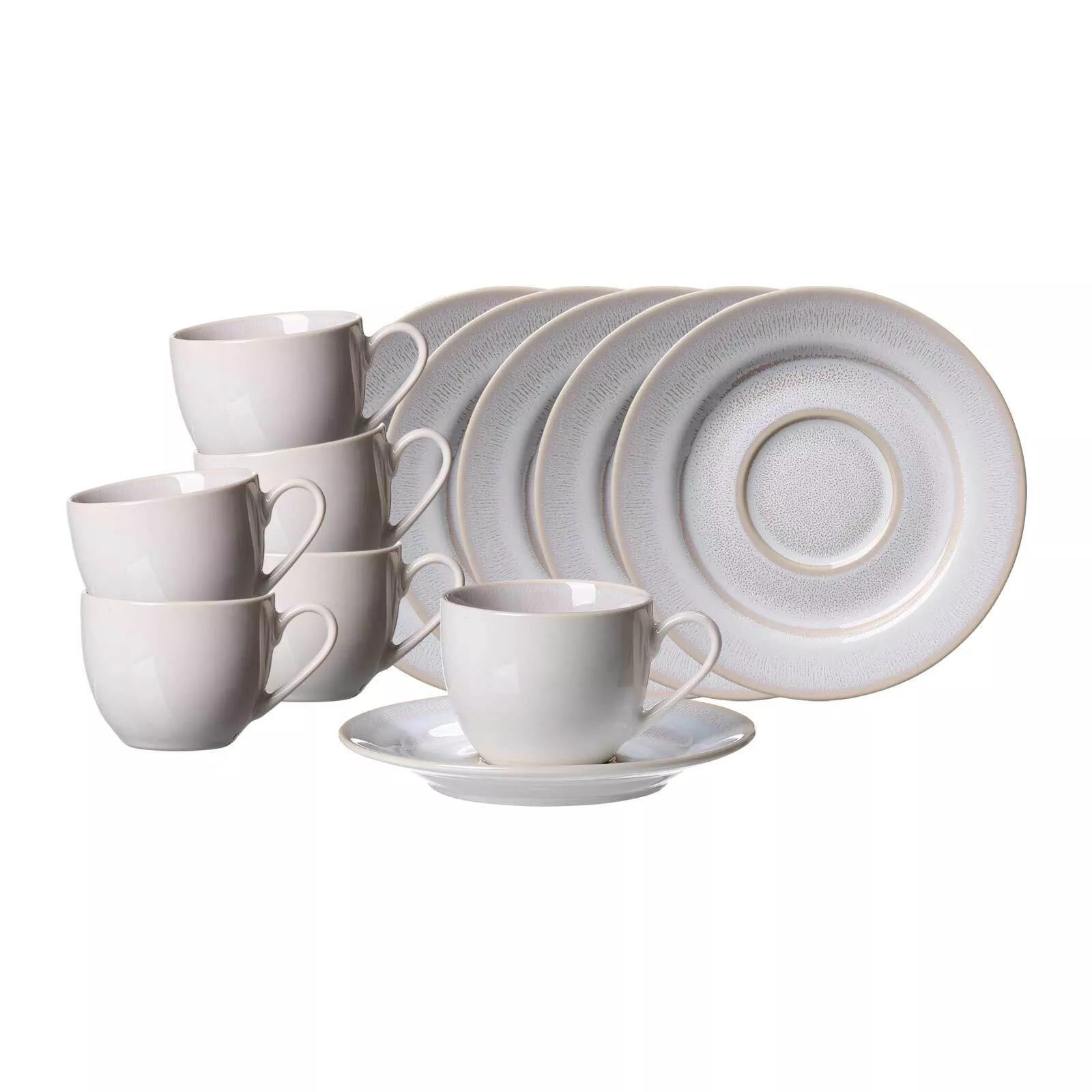 Ritzenhoff Breker Espresso Cups with Saucers Laredo Beige 90 ml Set of 6