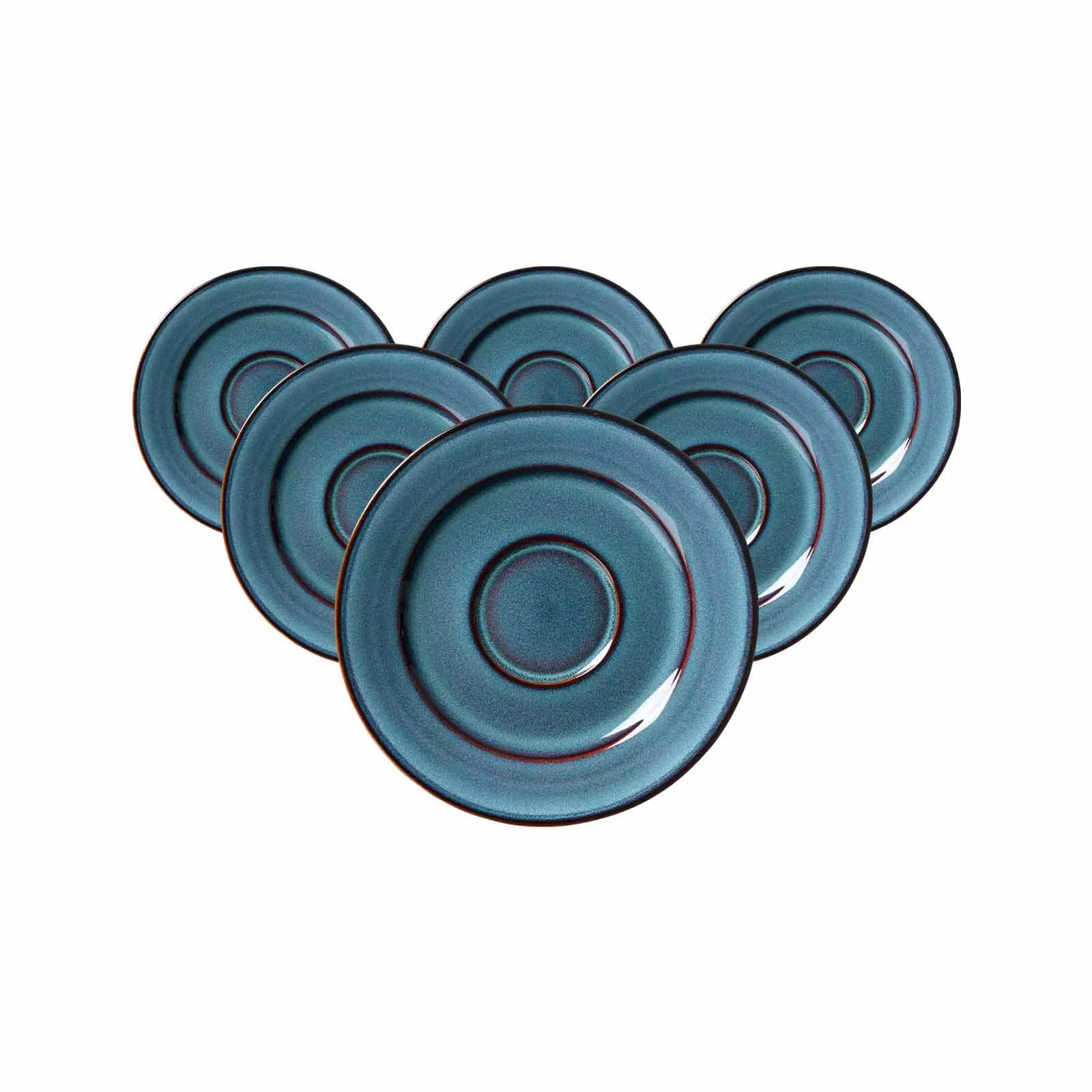 Ritzenhoff Breker ESPRESSO SAUCERS Bali blue ø 12.5 cm set of 6