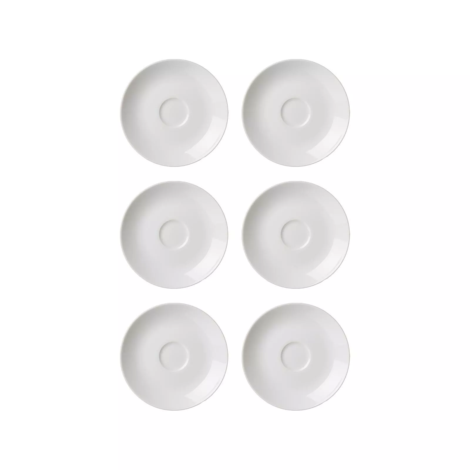 Ritzenhoff Breker Espresso Saucers Bianco white ø 11.0 cm Set of 6