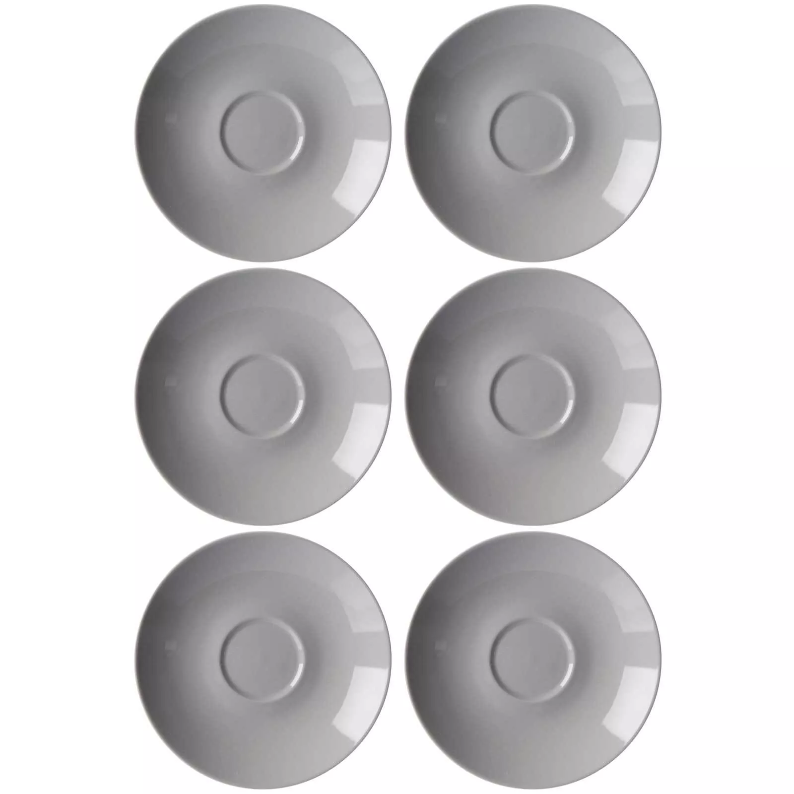 Ritzenhoff Breker ESPRESSO SAUCERS Doppio Gray ø 12 cm Set of 6