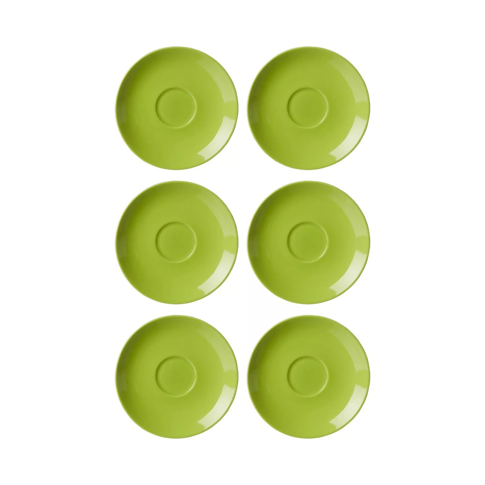 Ritzenhoff Breker Espresso Saucers Doppio Green ø 12 cm Set of 6