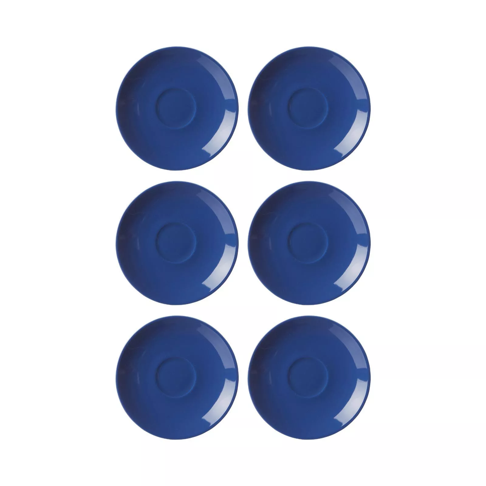 Ritzenhoff Breker ESPRESSO SAUCERS Doppio Indigo Blue ø 12 cm Set of 6