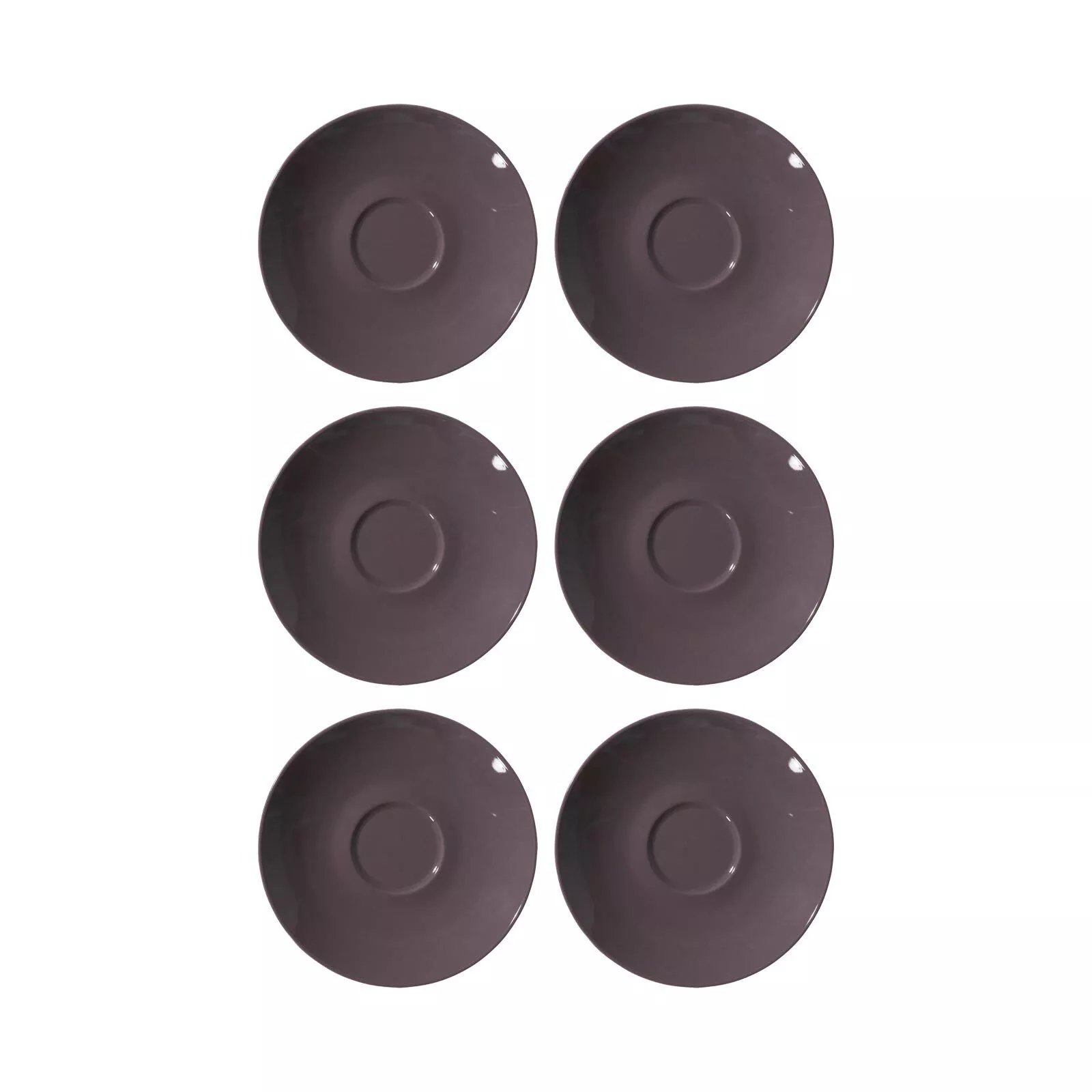 Ritzenhoff Breker ESPRESSO SAUCERS Doppio Toffee ø 12 cm set of 6
