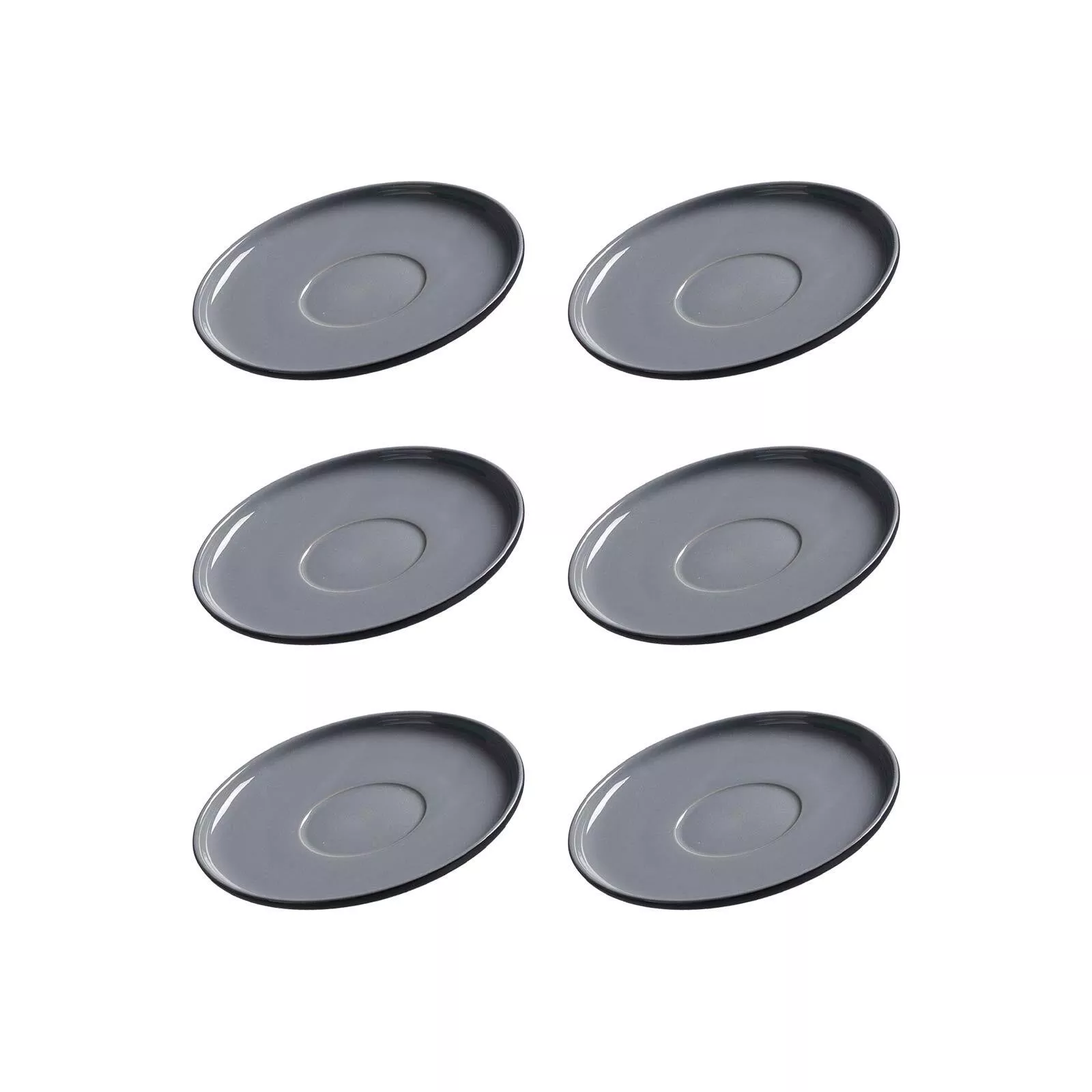 Ritzenhoff Breker ESPRESSO SAUCERS Jasper black ø 10.5 cm set of 6