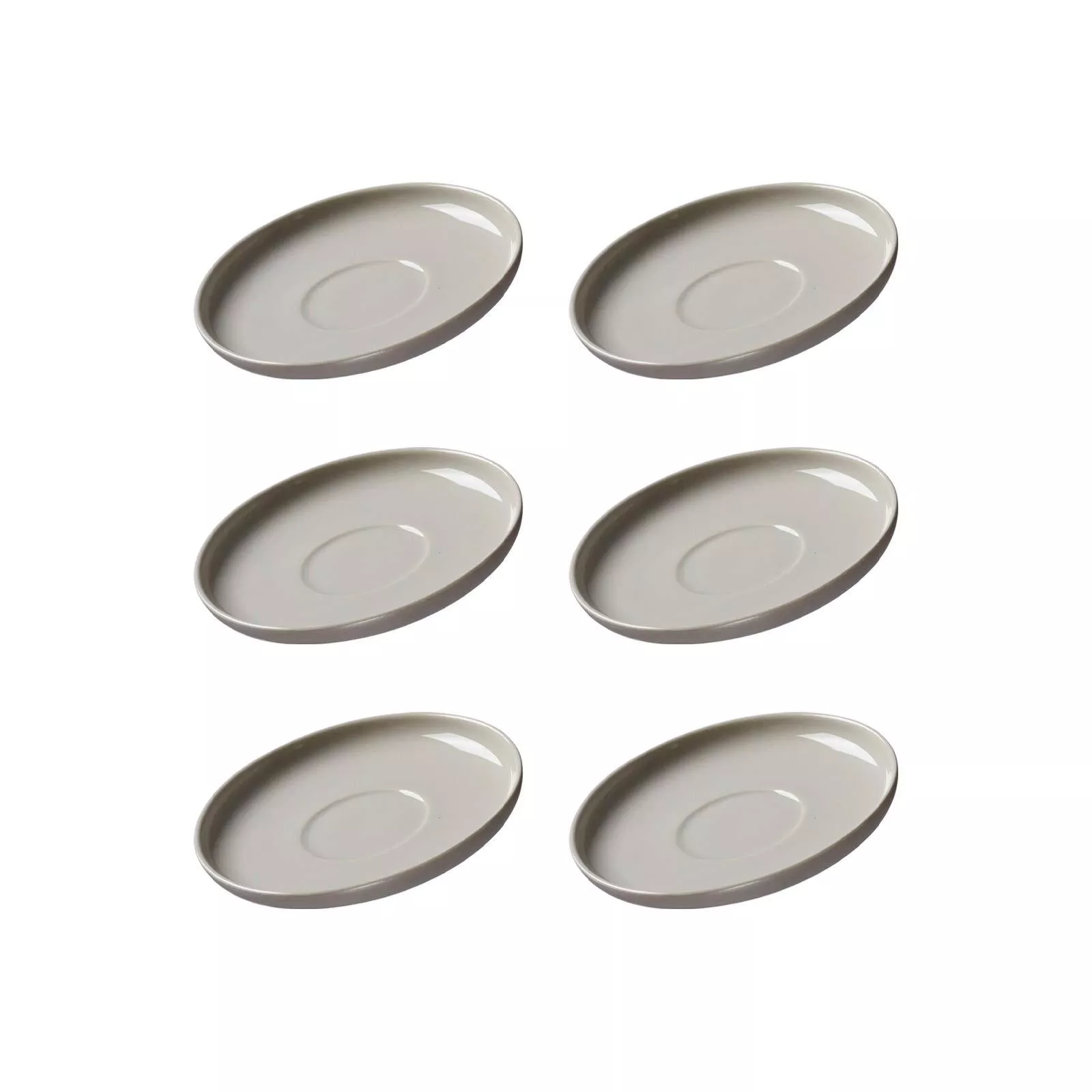 Ritzenhoff Breker ESPRESSO SAUCERS Jasper taupe ø 10.5 cm set of 6