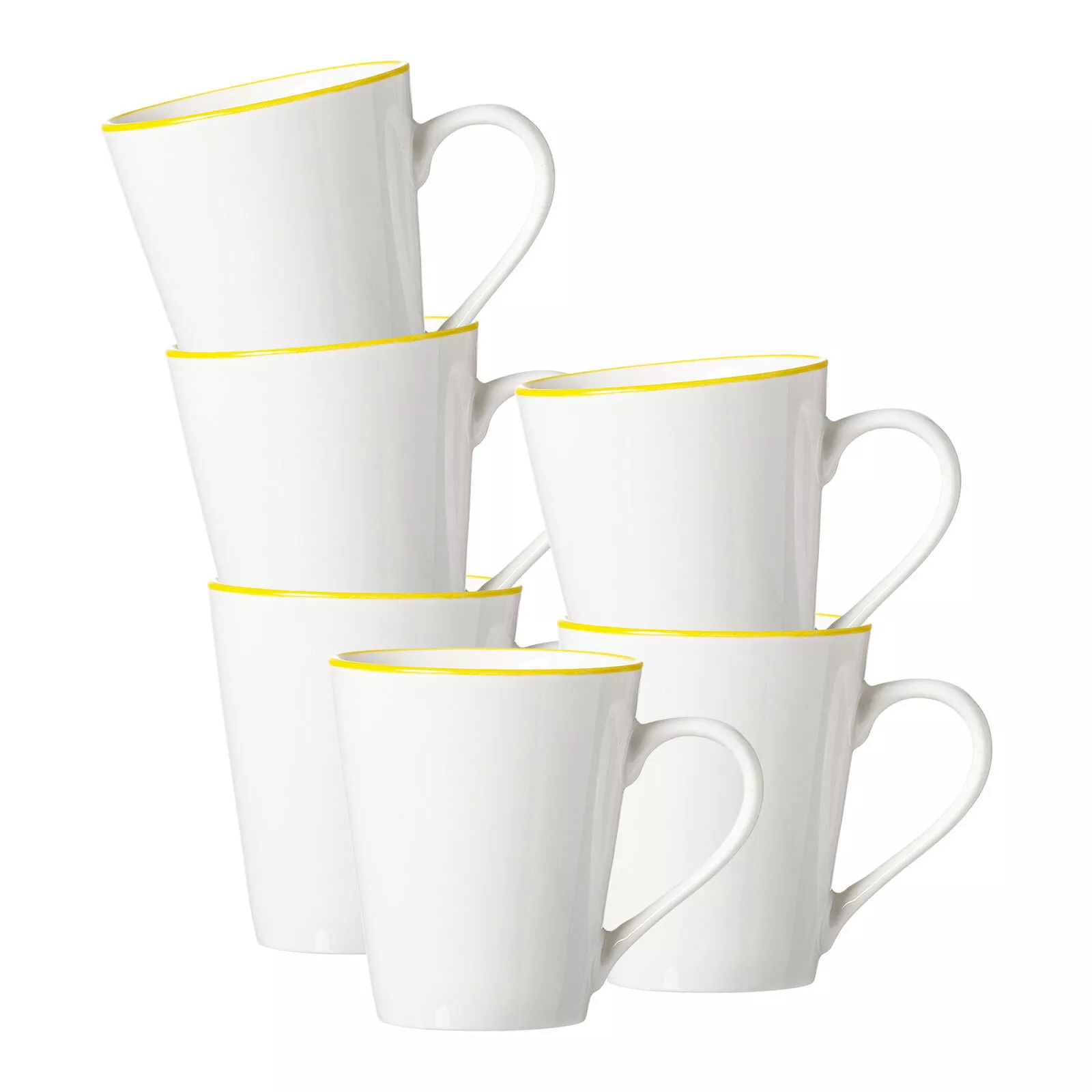 Ritzenhoff Breker HANDLECHANNEL MUG Adela yellow 300 ml 6-piece set