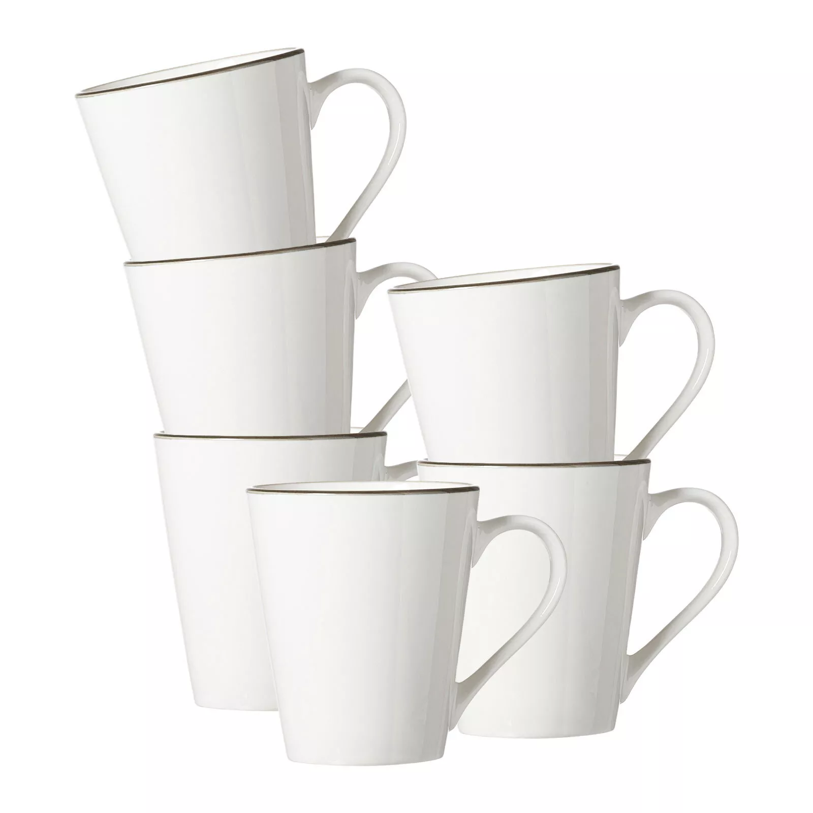 Ritzenhoff Breker HANDLE MUG Adela gray 300 ml set of 6