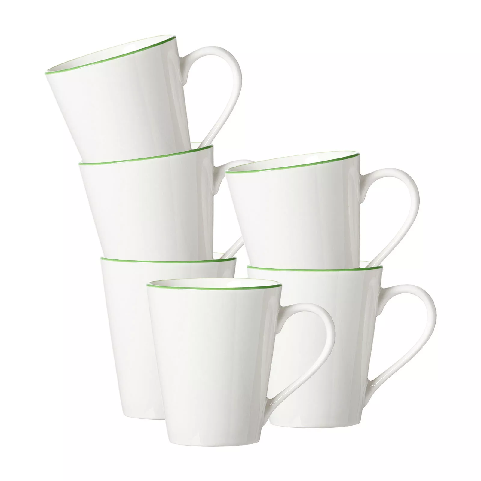 Ritzenhoff Breker HANDLE MUG Adela green 300 ml 6-piece set