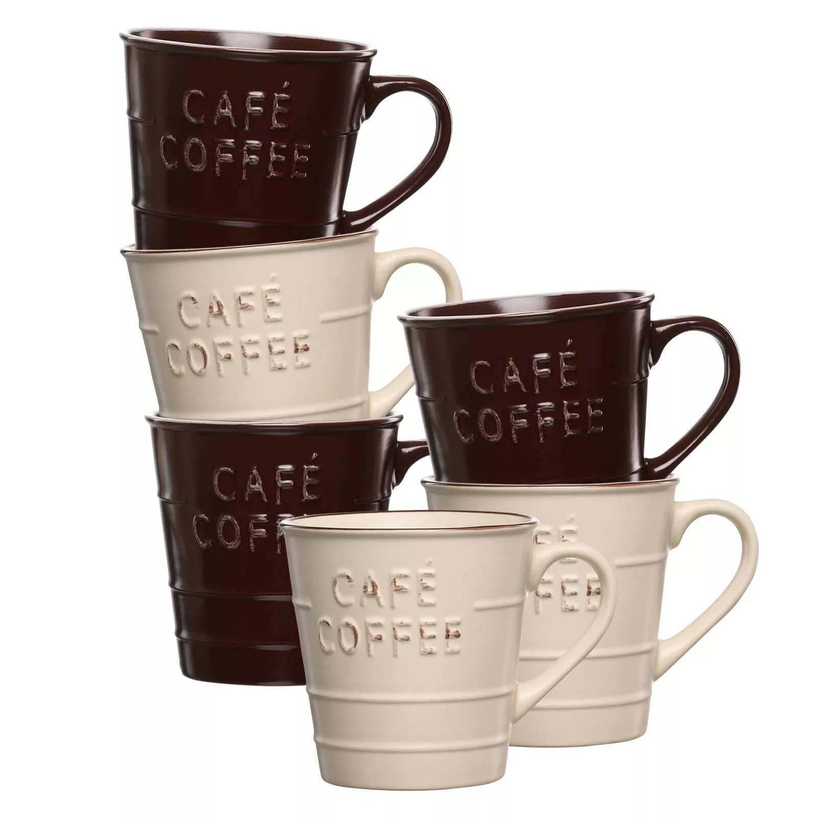 Ritzenhoff Breker Mug Usato brown 360 ml 6-piece set