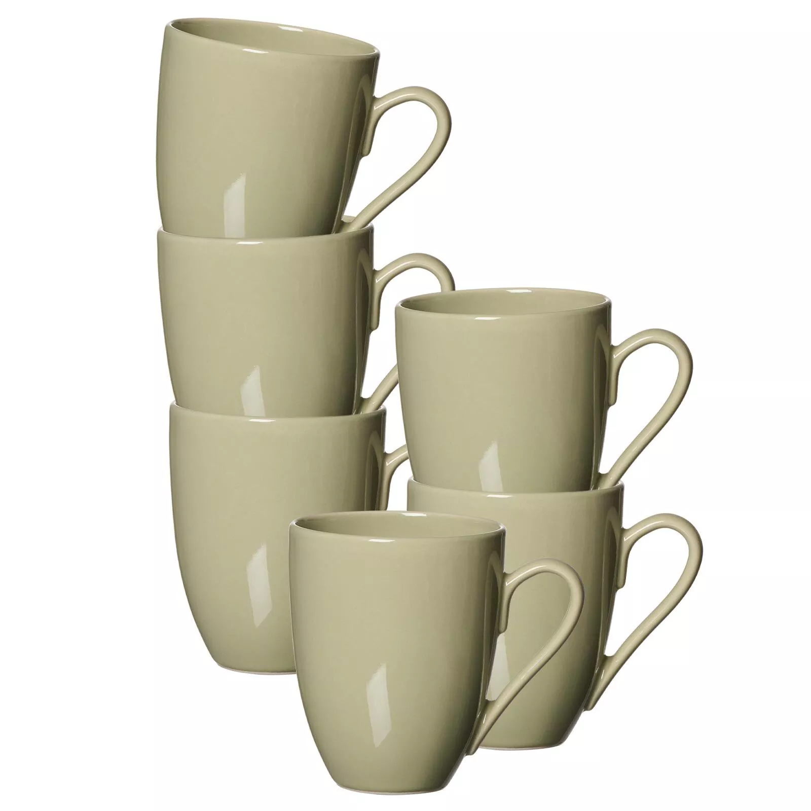 Ritzenhoff Breker Cecina Green Coffee Mugs 320 ml 6-Piece Set