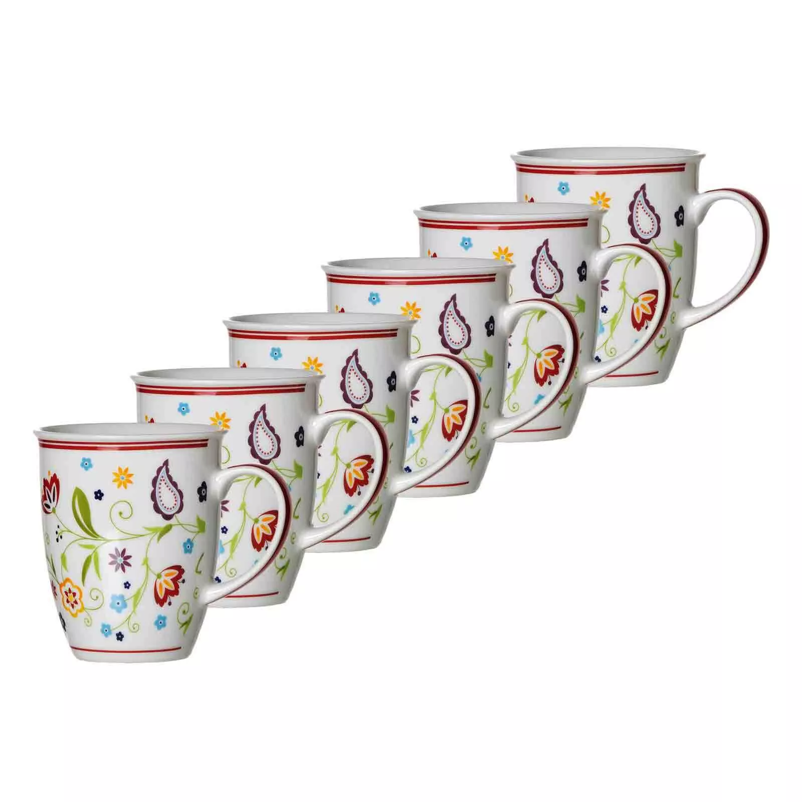 Ritzenhoff Breker Coffee Mug Shanti Assorted Colors 320 ml 6-Piece Set