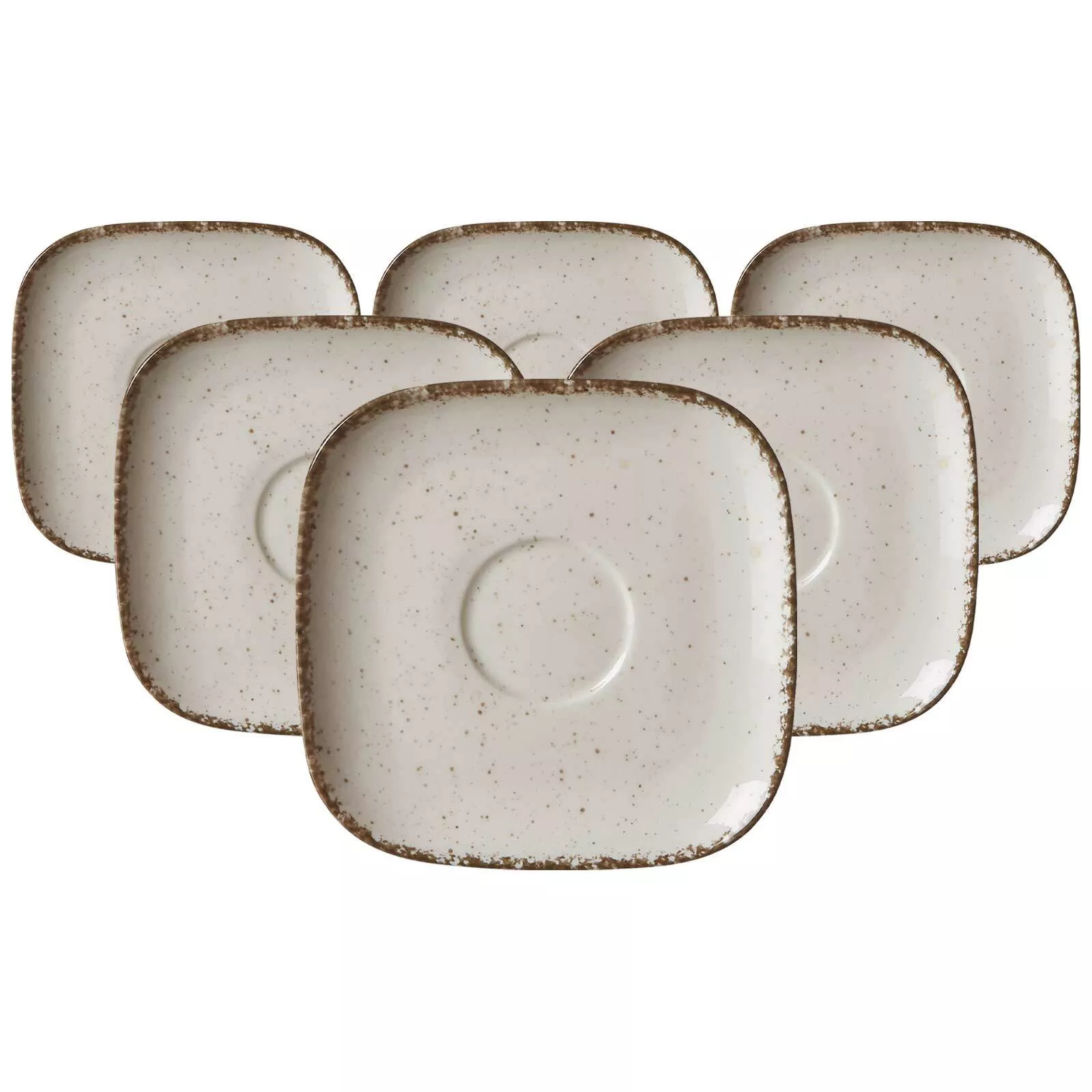 Ritzenhoff Breker Coffee Saucers Casa Beige ø 13.5 cm Set of 6