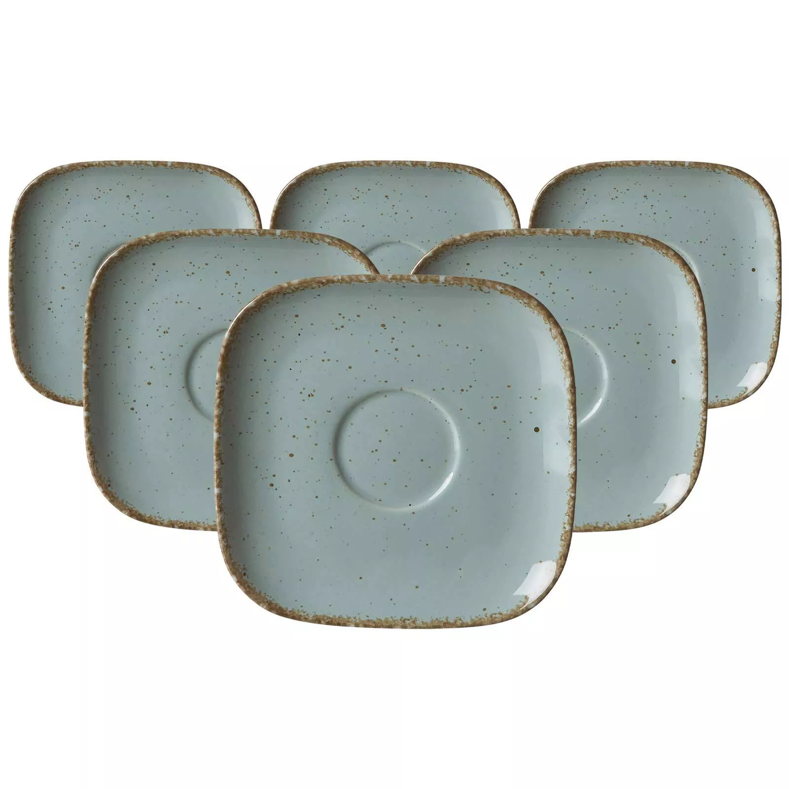 Ritzenhoff Breker Coffee Saucers Casa Blue ø 13.5 cm Set of 6