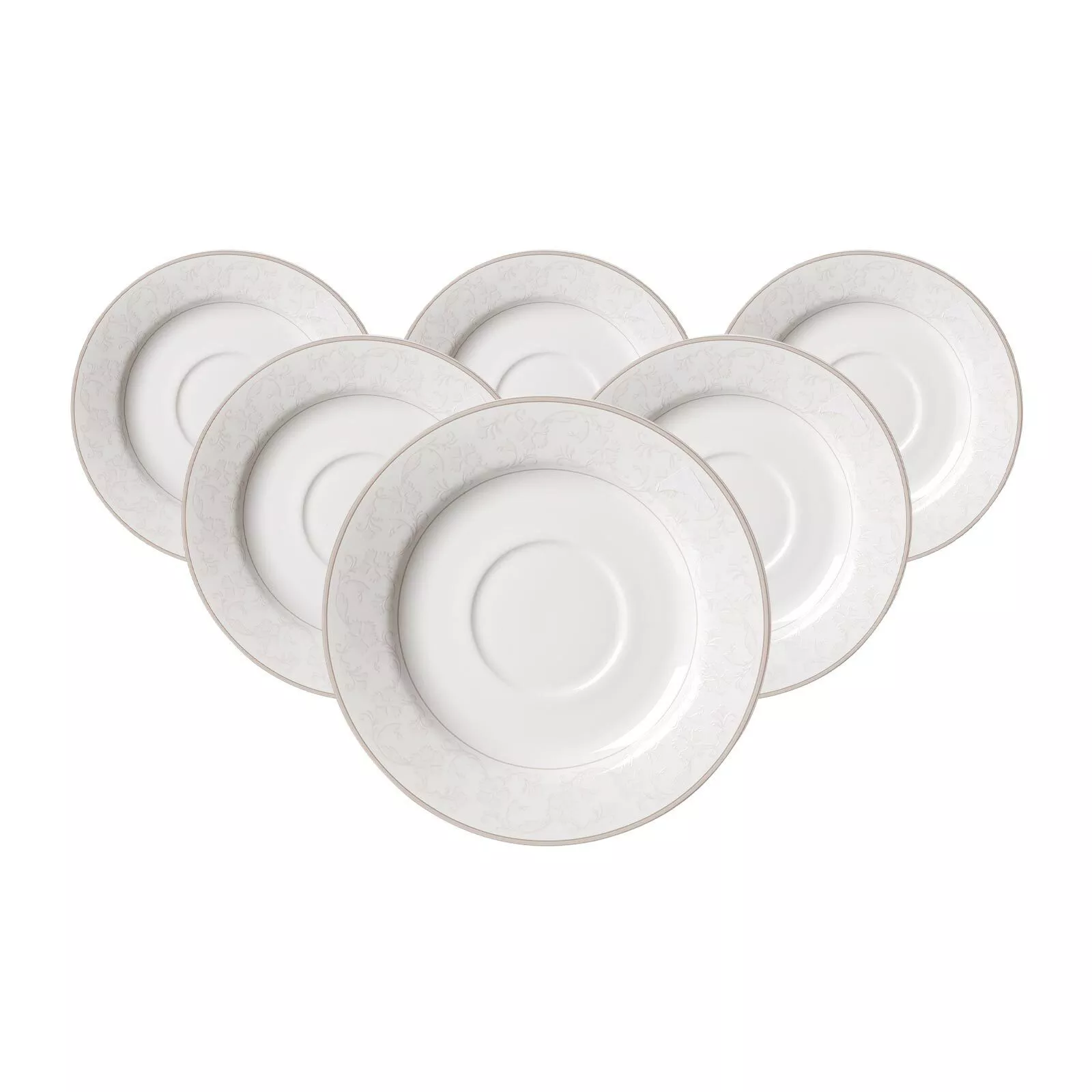Ritzenhoff Breker coffee saucers Isabella beige ø 15.5 cm 6-piece set