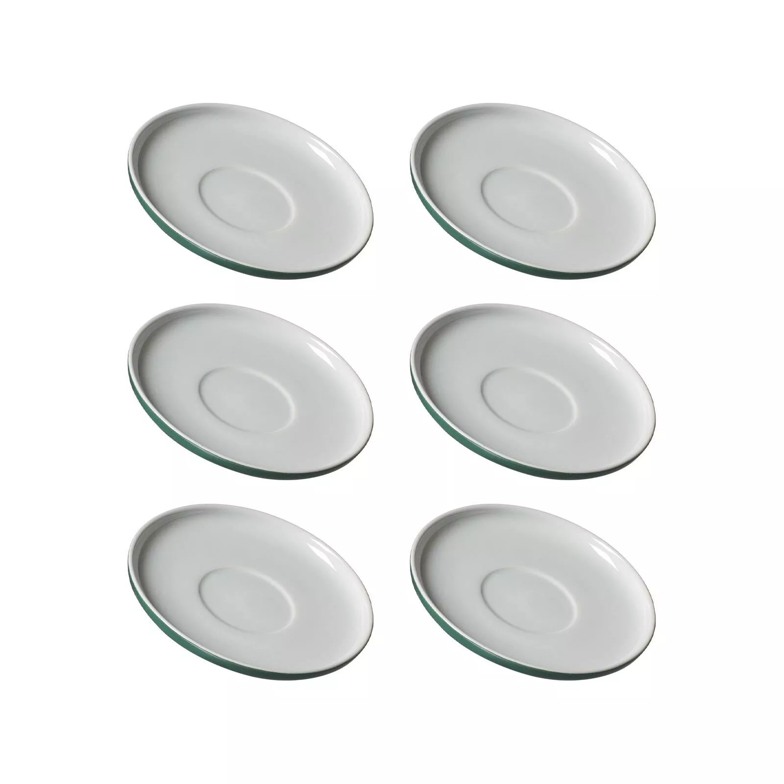 Ritzenhoff Breker Coffee Saucers Jasper Green ø 15.0 cm Set of 6