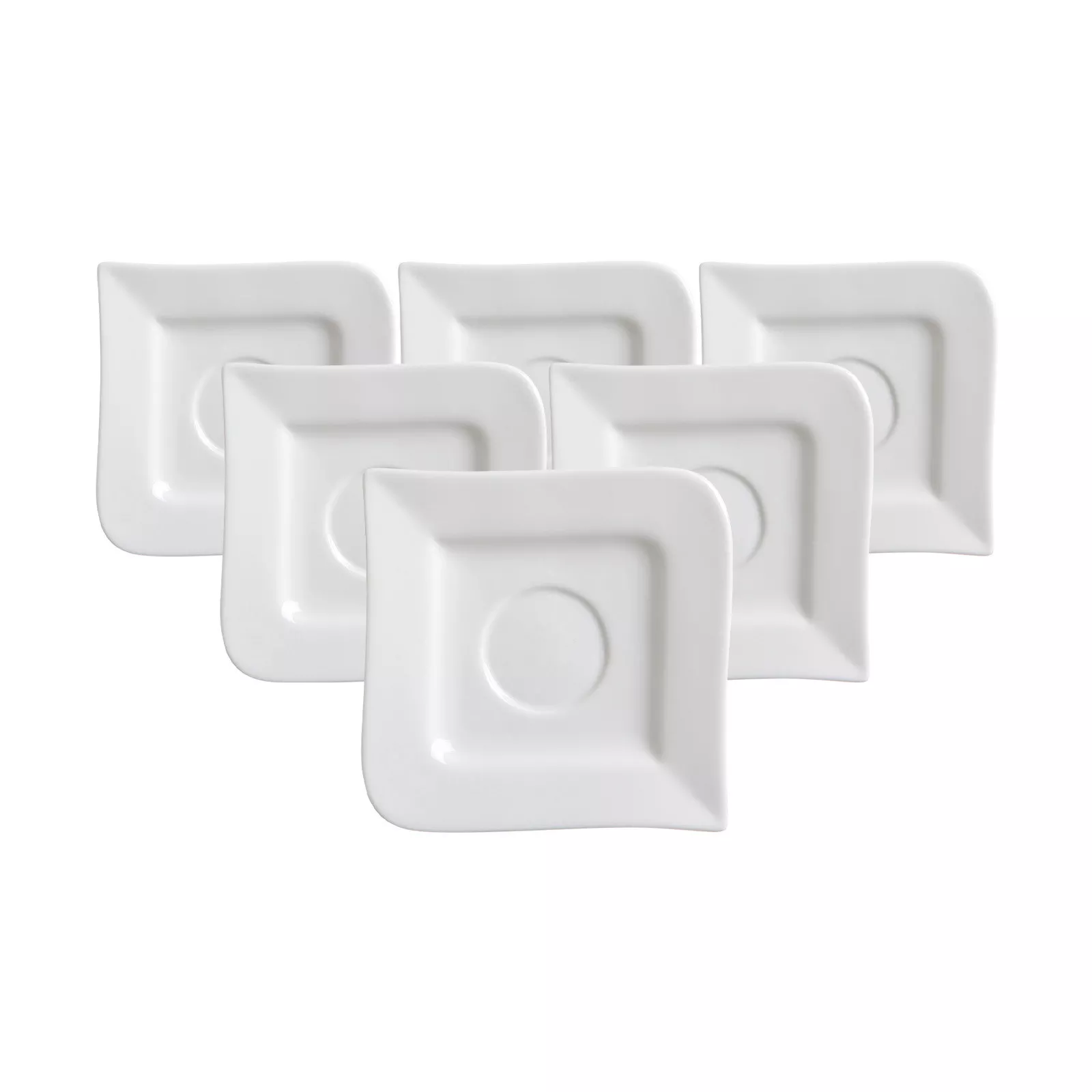 Ritzenhoff Breker Coffee Saucers Melody White ø 14 cm Set of 6