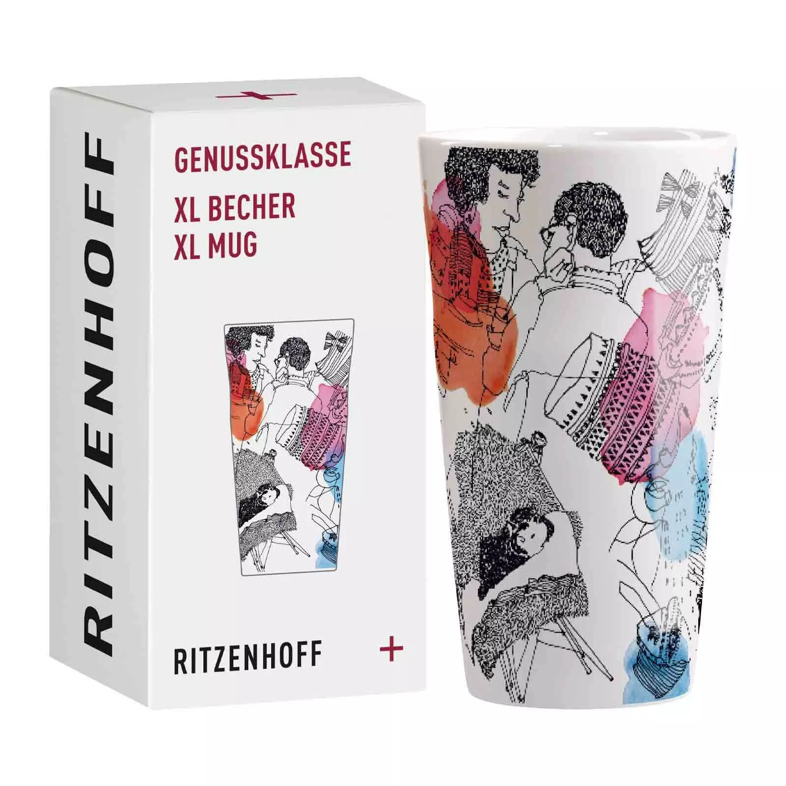 Ritzenhoff XL Coffee Mug, Premium Quality, Assorted Colors, 525 ml