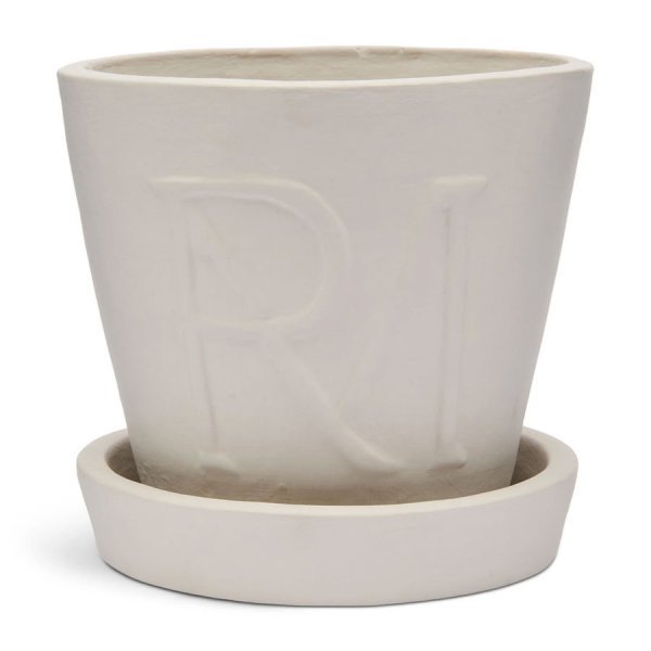 Riviera Maison flower pot with saucer RM Monogram