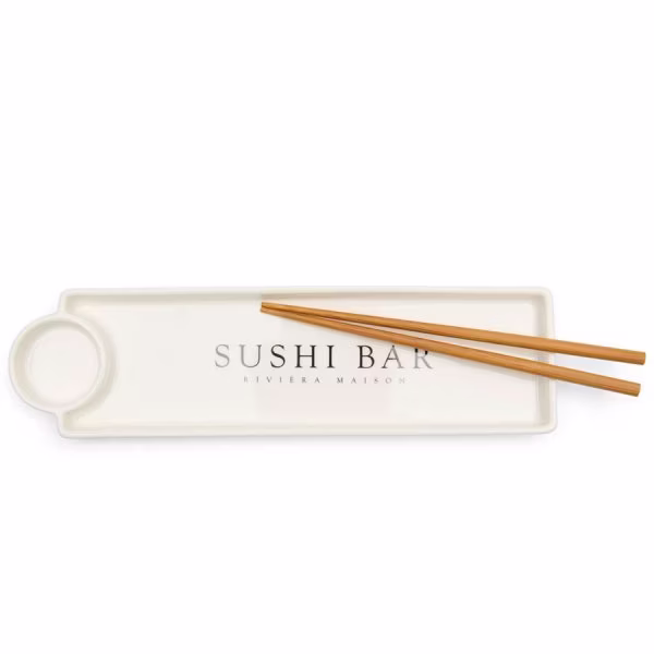 Rivièra Maison Riviera Maison Sushi Plate with Chopsticks Sushi Bar