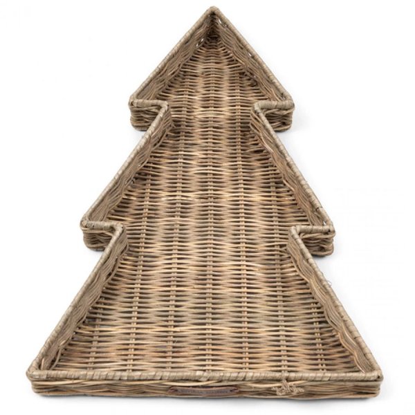 Riviera Maison Tray Christmas Tree Xmas Tree Tray Rattan