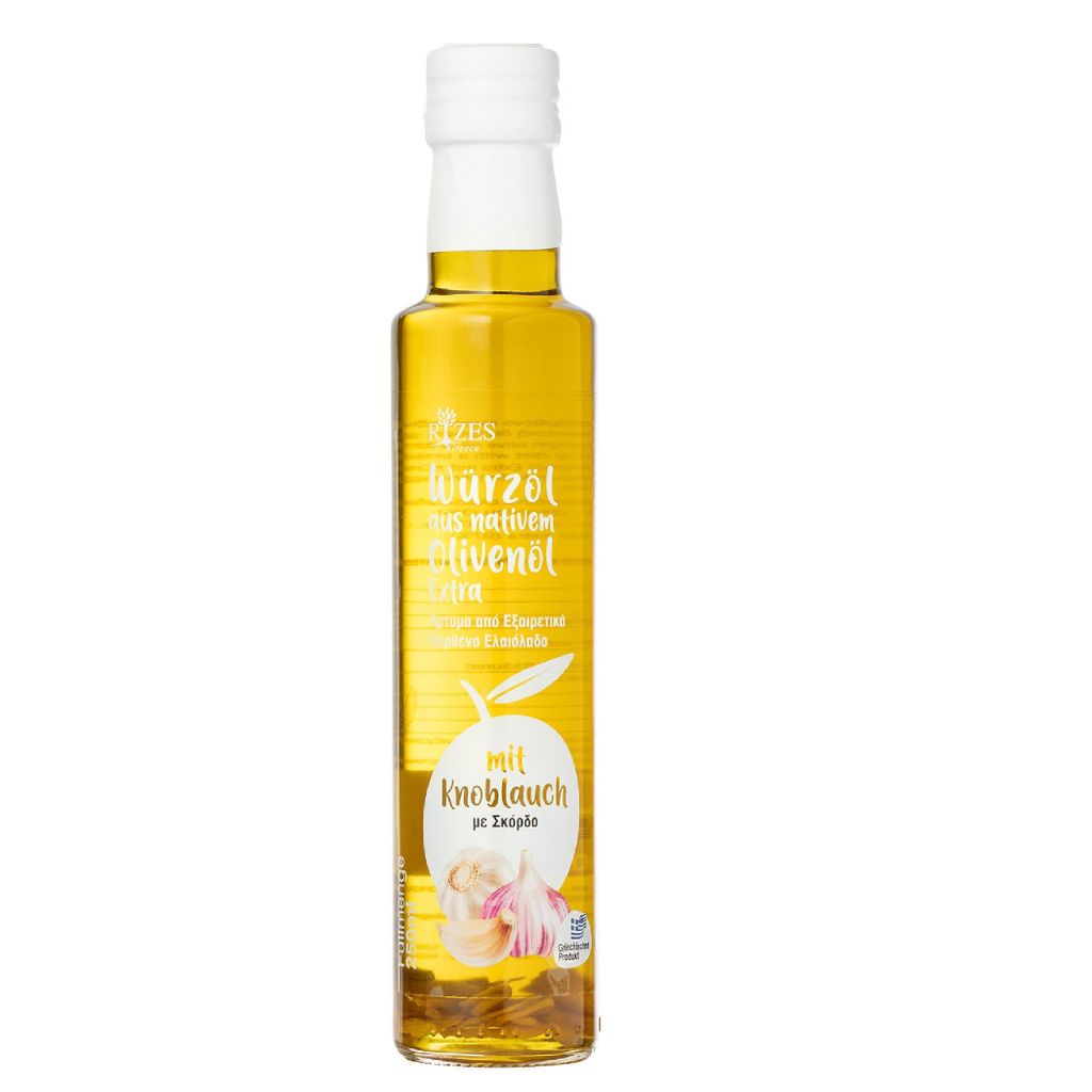 Gato-GmbH Rizes Greece - Seasoned olive oil made with garlic (250 ml) 250 ml