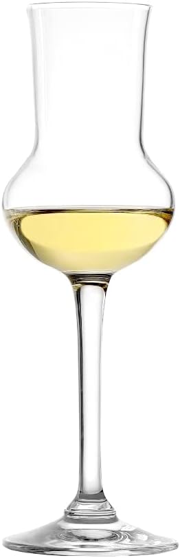 Stölzle Lausitz Grappa Glasses I Grappa Glasses Set of 6 I Shot Glasses with Handle I High-Quality Liqueur Glasses I 87 ml I Dishwasher Safe I Like Mouth-Blown I Excellent Premium Quality
