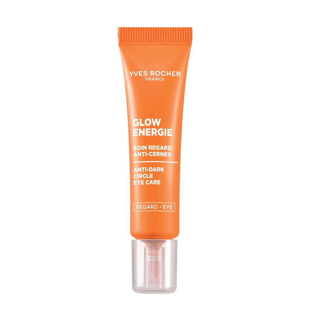 Yves Rocher Glow Énergie Anti-Dark Circle Eye Care - Reduces Dark Circles & Fatigue Signs - With Nasturtium & Caffeine - Fragrance Free - 15ml