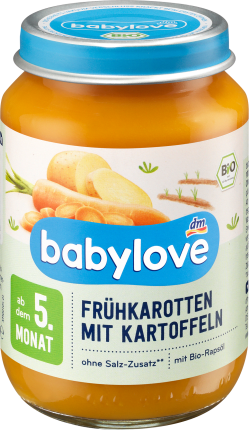 babylove Vegetables Early carrots with potatoes from the 5th month, 190 g